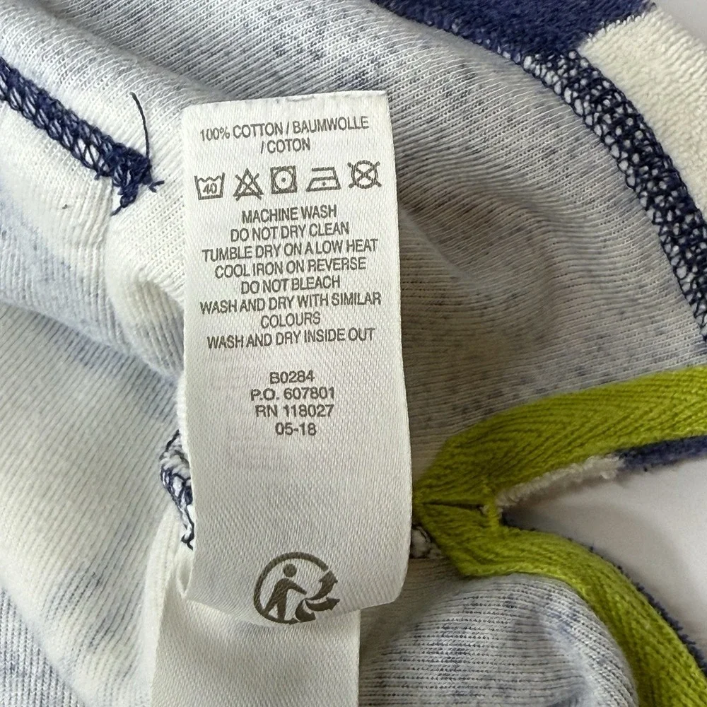 Mini Boden Shark AOP Hooded Towel Cover Up Kids 2-3 Years Beach Pool Hoodie